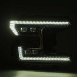 AlphaRex 18-20 Ford F-150 NOVA LED Proj Headlight Plank Style Alpha Blk w/Activ Light/Seq Signal/DRL AlphaRex Headlights  AXOPROS