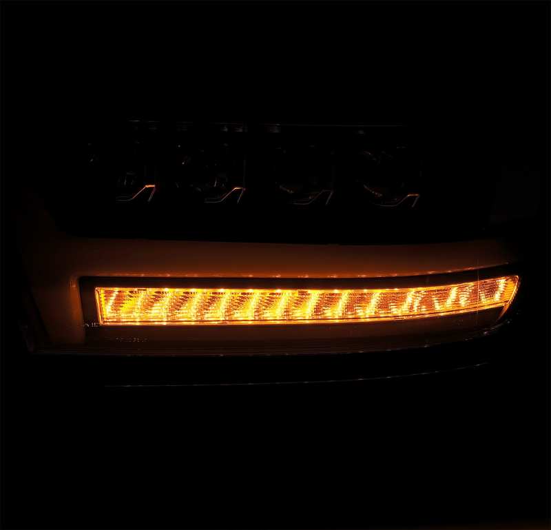 AlphaRex 19-20 Ram 1500HD NOVA LED Proj Headlights Plank Style Gloss Blk w/Activ Lght/Seq Signal/DRL AlphaRex Headlights  AXOPROS
