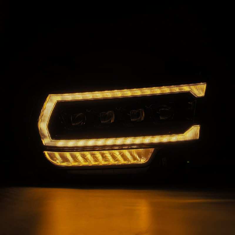 AlphaRex 19-21 Ram 2500 NOVA LED Proj Headlights Plank Style Alpha Blk w/Activ Light/Seq Signal/DRL AlphaRex Headlights  AXOPROS