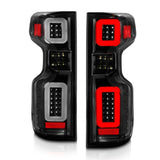 Anzo 19-21 Chevy Silverado Full LED Tailights Black Housing Clear Lens G2 (w/C Light Bars) ANZO Tail Lights  AXOPROS