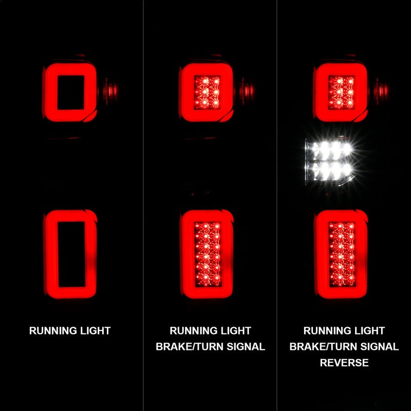 Anzo 19-21 Chevy Silverado Full LED Tailights Black Housing Clear Lens G2 (w/C Light Bars) ANZO Tail Lights  AXOPROS