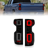 Anzo 19-21 Chevy Silverado Full LED Tailights Black Housing Smoke Lens G2 (w/C Light Bars) ANZO Tail Lights  AXOPROS