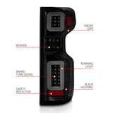 Anzo 19-21 Chevy Silverado Full LED Tailights Black Housing Smoke Lens G2 (w/C Light Bars) ANZO Tail Lights  AXOPROS