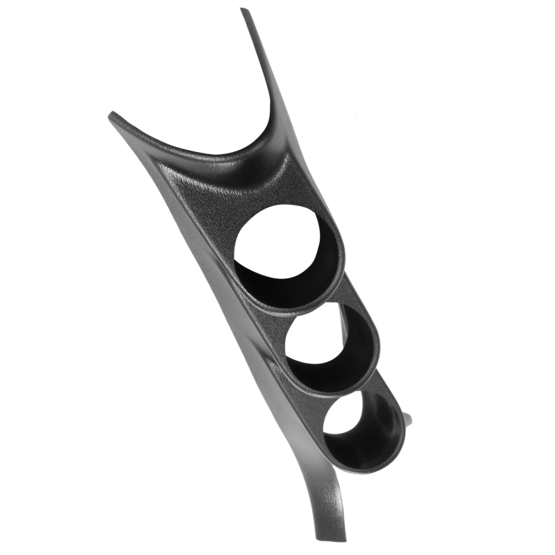 Autometer 05-09 Ford Mustang 52mm Black Triple Pillar Pod AutoMeter Gauge Pods  AXOPROS