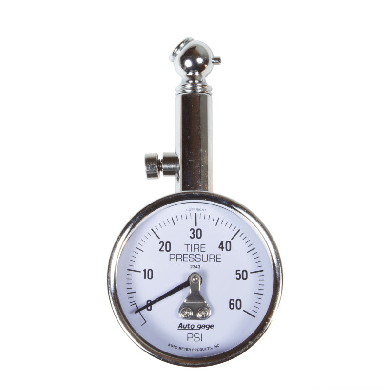 Autometer 60 PSi Peak/Hold Mechanical Tire Pressure Gauge AutoMeter Gauges  AXOPROS