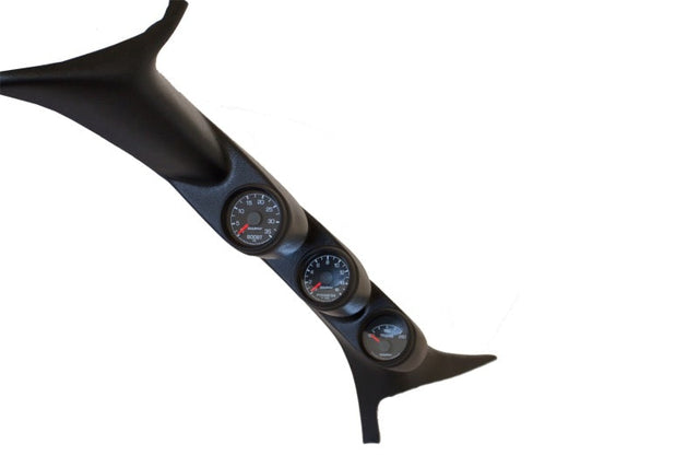 Autometer 99-07 Ford Powerstroke/SD Black Triple Pillar Gauge Kit AutoMeter Gauges  AXOPROS