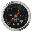Autometer AutoGage 1.5in Liquid Filled Mechanical 0-100 PSI Fuel Pressure Gauge AutoMeter Gauges  AXOPROS