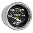 Autometer Carbon Fiber 52mm 100-250 Deg F Electronic Water Temp Gauge AutoMeter Gauges  AXOPROS