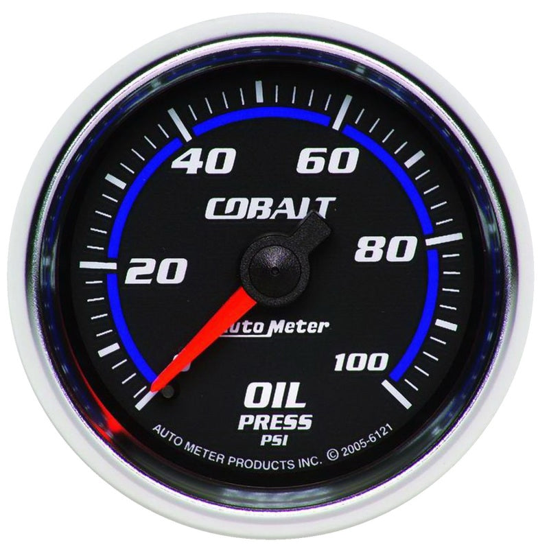 Autometer Cobalt 52mm 100 PSI Mechanical Oil Pressure Gauge AutoMeter Gauges  AXOPROS