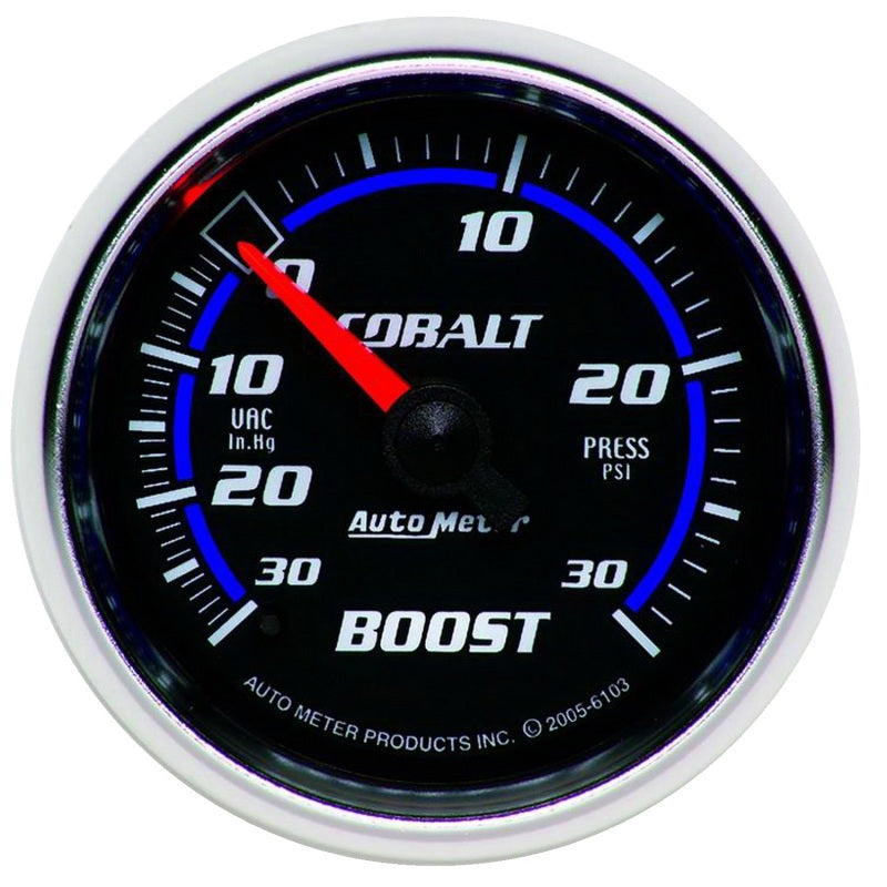 Autometer Cobalt 52mm 30psi mechanical Boost Gauge AutoMeter Gauges  AXOPROS