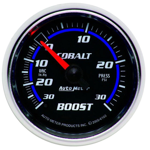 Autometer Cobalt 52mm 30psi mechanical Boost Gauge AutoMeter Gauges  AXOPROS