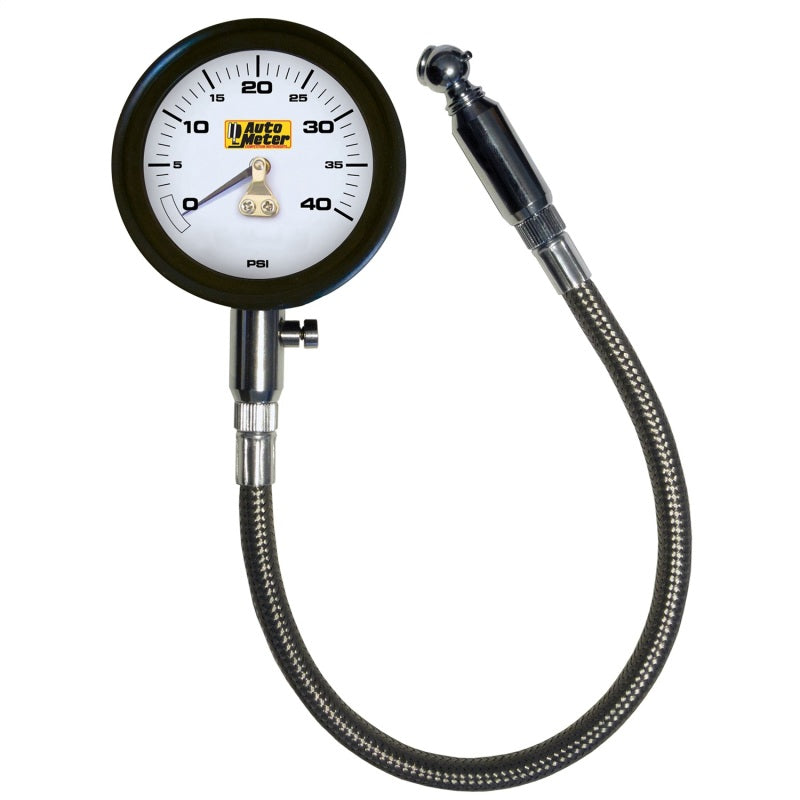 Autometer NASCAR Performance 40PSI Lo-Pressure Tire Pressure Gauge AutoMeter Gauges  AXOPROS