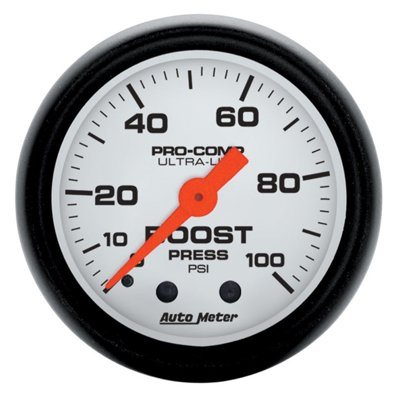 Autometer Phantom 2 1/16in 100psi Mechanical Boost Gauge AutoMeter Gauges  AXOPROS