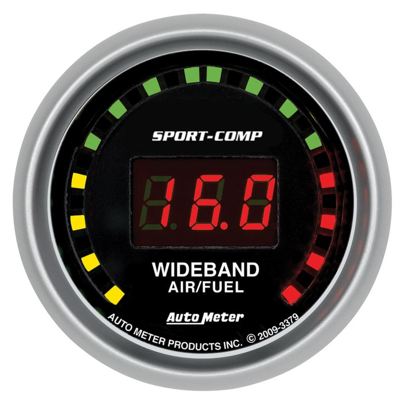 Autometer Sport-Comp 52mm Digital Wideband Air/Fuel Ratio Street Gauge AutoMeter Gauges  AXOPROS