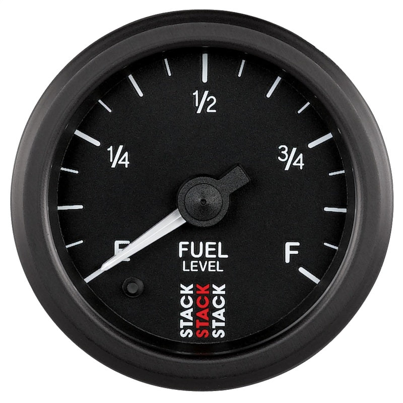 Autometer Stack Instruments 52mm 0-280 Ohm Programmable Pro Stepper Motor Fuel Level Gauge - Black AutoMeter Gauges  AXOPROS