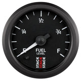 Autometer Stack Instruments 52mm 0-280 Ohm Programmable Pro Stepper Motor Fuel Level Gauge - Black AutoMeter Gauges  AXOPROS