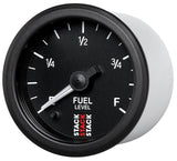 Autometer Stack Instruments 52mm 0-280 Ohm Programmable Pro Stepper Motor Fuel Level Gauge - Black AutoMeter Gauges  AXOPROS