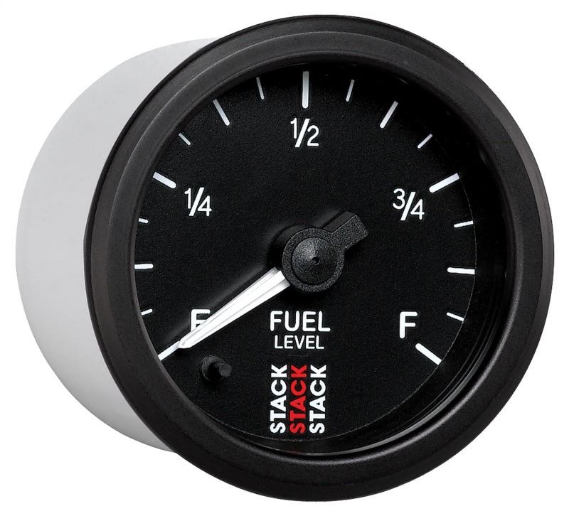 Autometer Stack Instruments 52mm 0-280 Ohm Programmable Pro Stepper Motor Fuel Level Gauge - Black AutoMeter Gauges  AXOPROS