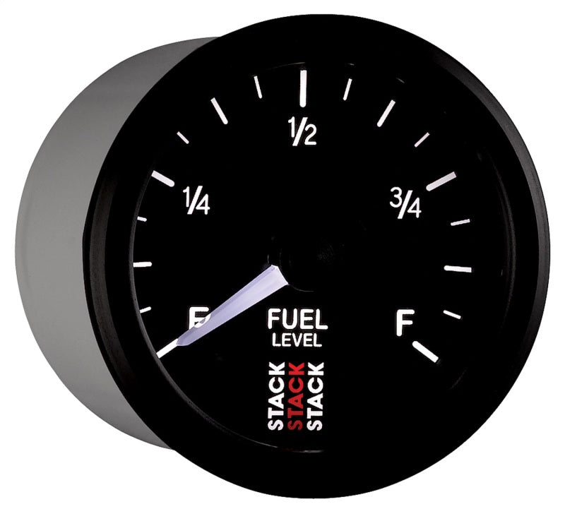 Autometer Stack Instruments 52mm 0-280 Ohm Programmable Pro Stepper Motor Fuel Level Gauge - Black AutoMeter Gauges  AXOPROS