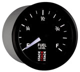 Autometer Stack Instruments 52mm 0-280 Ohm Programmable Pro Stepper Motor Fuel Level Gauge - Black AutoMeter Gauges  AXOPROS