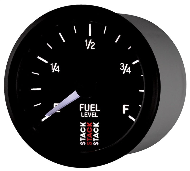 Autometer Stack Instruments 52mm 0-280 Ohm Programmable Pro Stepper Motor Fuel Level Gauge - Black AutoMeter Gauges  AXOPROS