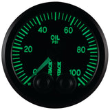 Autometer Stack Instruments Pro Control 52mm 0-100 PSI Oil Pressure Gauge - Black (1/8in NPTF Male) AutoMeter Gauges  AXOPROS