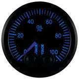 Autometer Stack Instruments Pro Control 52mm 0-100 PSI Oil Pressure Gauge - Black (1/8in NPTF Male) AutoMeter Gauges  AXOPROS