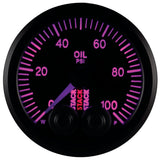 Autometer Stack Instruments Pro Control 52mm 0-100 PSI Oil Pressure Gauge - Black (1/8in NPTF Male) AutoMeter Gauges  AXOPROS