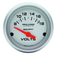 Autometer Ultra-Lite 52mm Short Sweep Electronice Voltage Gauge AutoMeter Gauges  AXOPROS