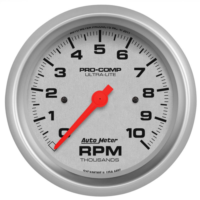 Autometer Ultra-Lite 87.5mm 10K RPM In Dash Tach AutoMeter Gauges  AXOPROS