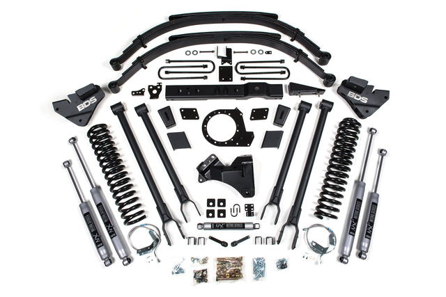 8 Inch Lift Kit - 4-Link Conversion - Ford F250/F350 Super Duty (17-19) 4WD - Diesel BDS Suspension Suspension Lift Kit  AXOPROS