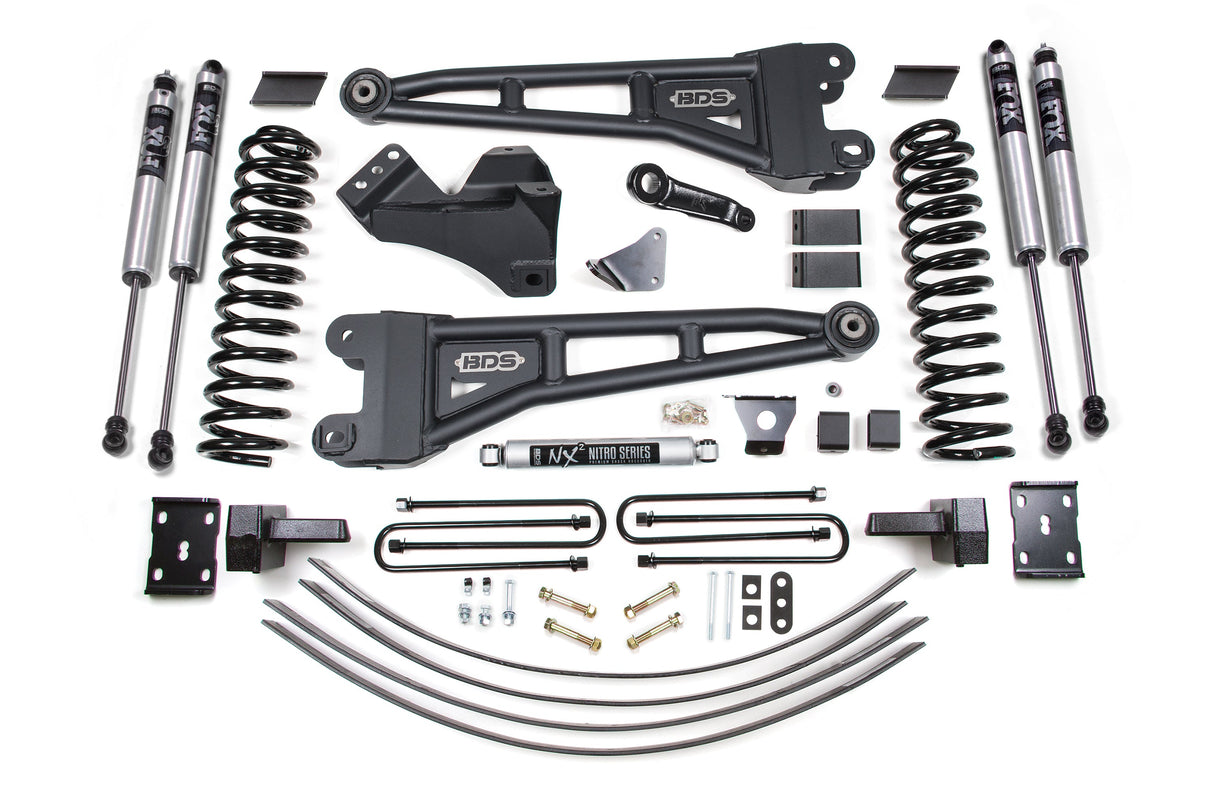 6 Inch Lift Kit W/ Radius Arm - Ford F250/F350 Super Duty (05-07) 4WD - Gas BDS Suspension Suspension Lift Kit  AXOPROS