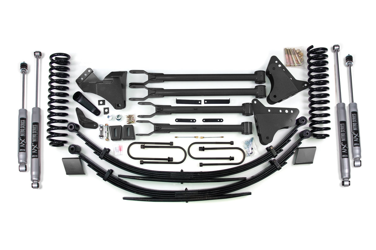 6 Inch Lift Kit W/ 4-Link - Ford F250/F350 Super Duty (08-10) 4WD - Gas BDS Suspension Suspension Lift Kit  AXOPROS