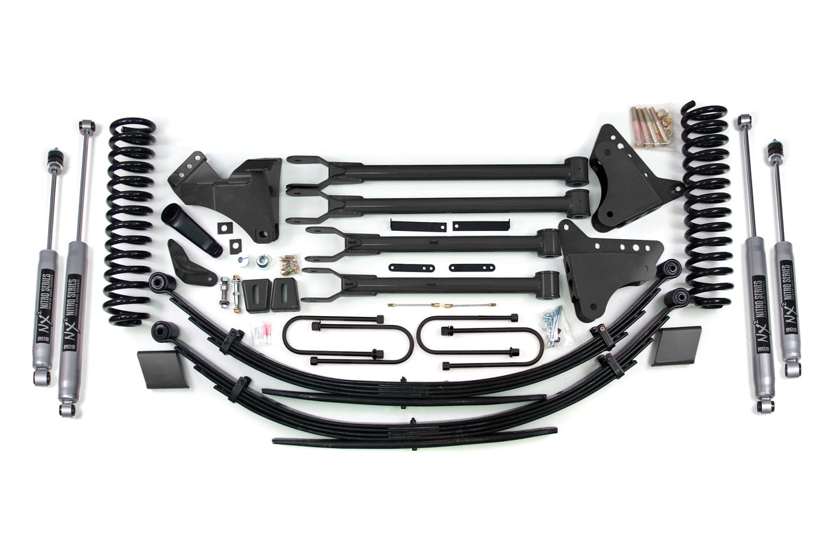 8 Inch Lift Kit W/ 4-Link - Ford F250/F350 Super Duty (08-10) 4WD - Gas BDS Suspension Suspension Lift Kit  AXOPROS
