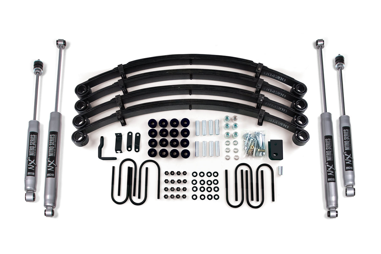 2 Inch Lift Kit - Jeep Wrangler YJ (87-95) BDS Suspension Suspension Lift Kit  AXOPROS