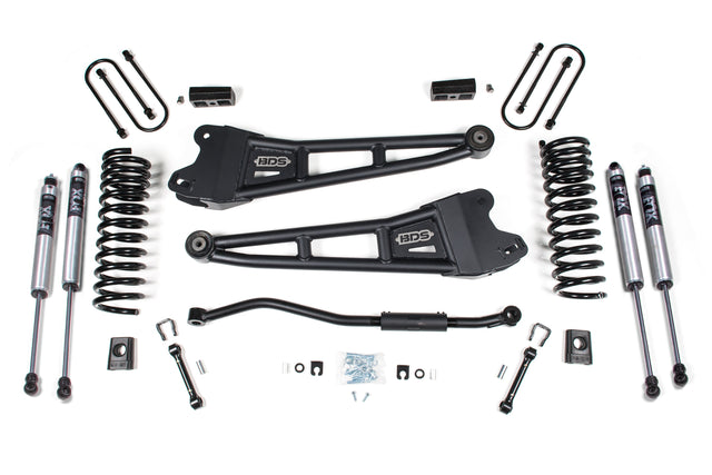 3 Inch Lift Kit W/ Radius Arm - Ram 3500 (13-18) 4WD - Diesel BDS Suspension Suspension Lift Kit  AXOPROS
