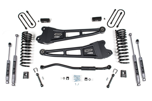3 Inch Lift Kit W/ Radius Arm - Ram 3500 (13-18) 4WD - Diesel BDS Suspension Suspension Lift Kit  AXOPROS