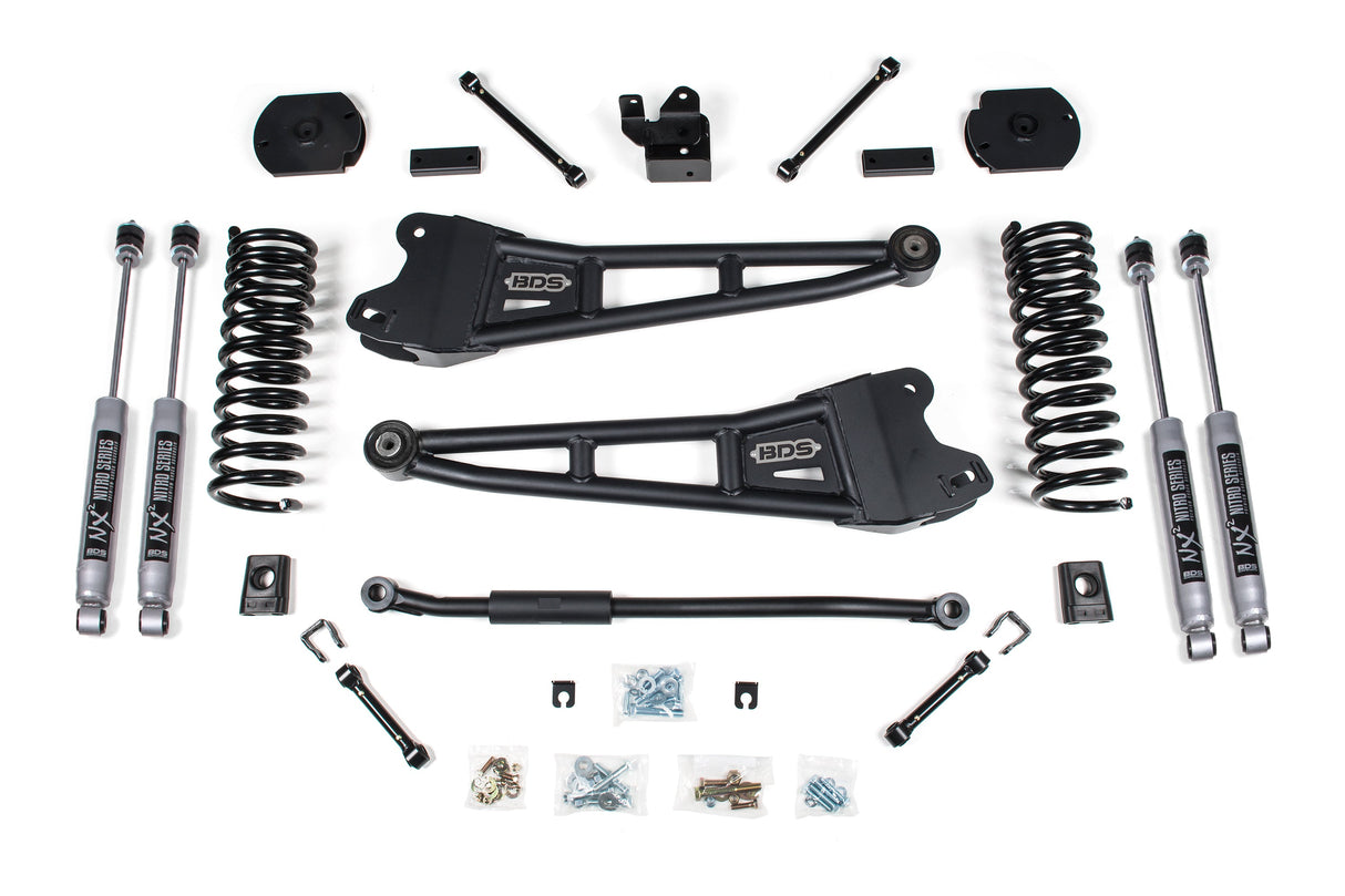 3 Inch Lift Kit W/ Radius Arm - Ram 2500 (14-18) 4WD - Diesel BDS Suspension Suspension Lift Kit  AXOPROS