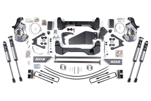6 Inch Lift Kit - Chevy/GMC 1500/2500 6 Lug (88-98) 4WD BDS Suspension Suspension Lift Kit  AXOPROS