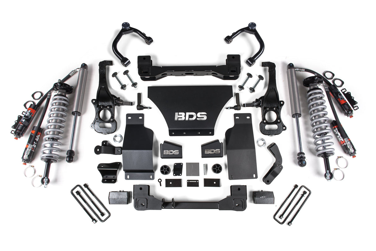 6 Inch Lift Kit - FOX 2.5 Performance Elite Coil-Over - Chevy Silverado Or GMC Sierra 1500 (19-24) 4WD - Gas BDS Suspension Suspension Lift Kit  AXOPROS