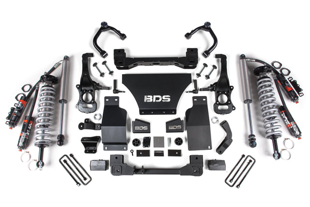 2.5 Inch Lift Kit - FOX 2.5 Performance Elite Coil-Over - Chevy Trail Boss Or GMC AT4 1500 (19-24) 4WD - Gas BDS Suspension Suspension Lift Kit  AXOPROS