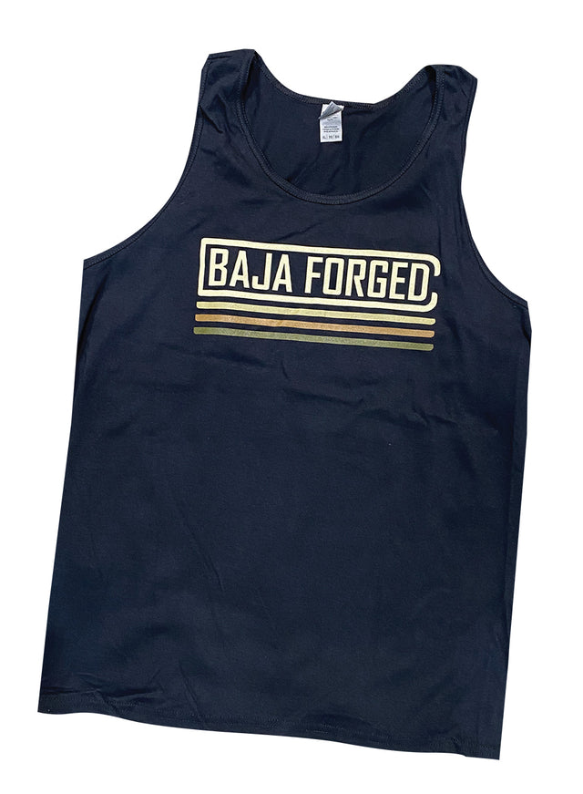 BAJA FORGED MEN'S ULTRA COTTON TANK - BLACK - L Baja Forged Tank Top  AXOPROS