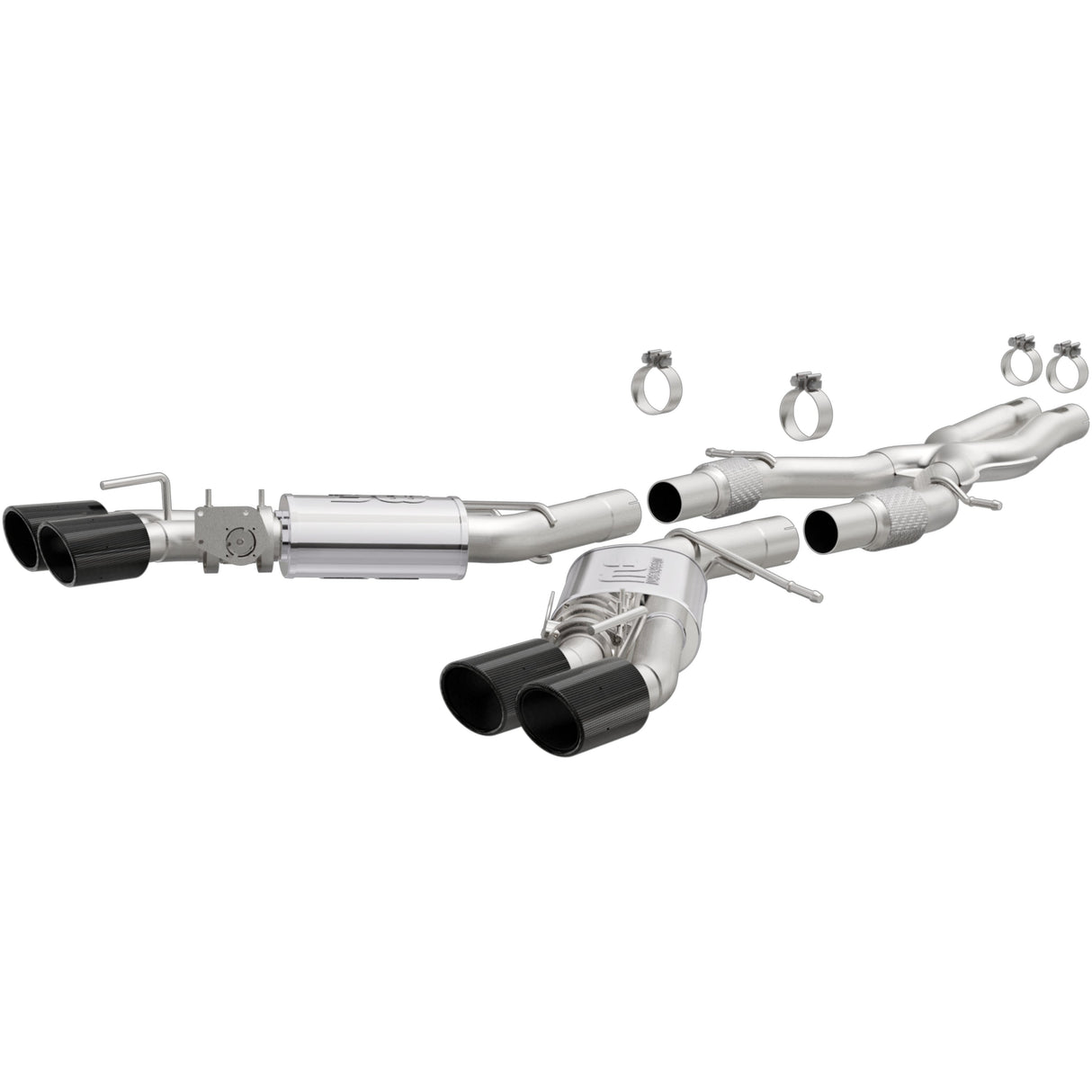 Competition Series Carbon Fiber Tips Cat-Back System MagnaFlow Exhaust Products Exhaust System Kit  AXOPROS