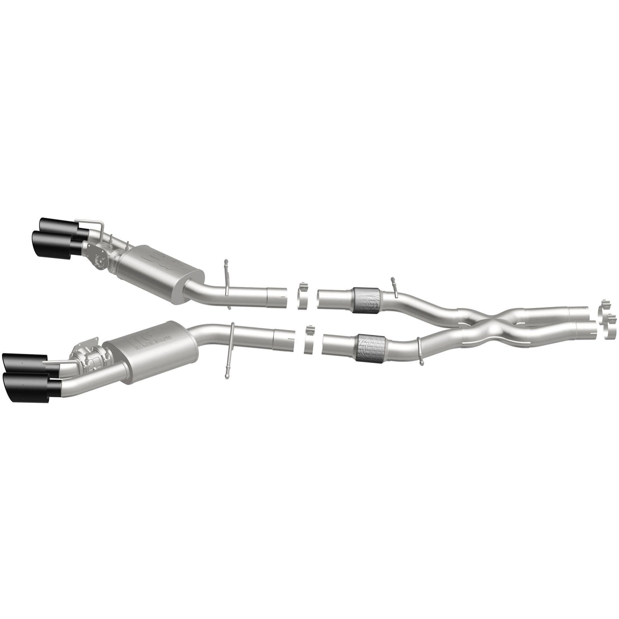 Competition Series Carbon Fiber Tips Cat-Back System MagnaFlow Exhaust Products Exhaust System Kit  AXOPROS