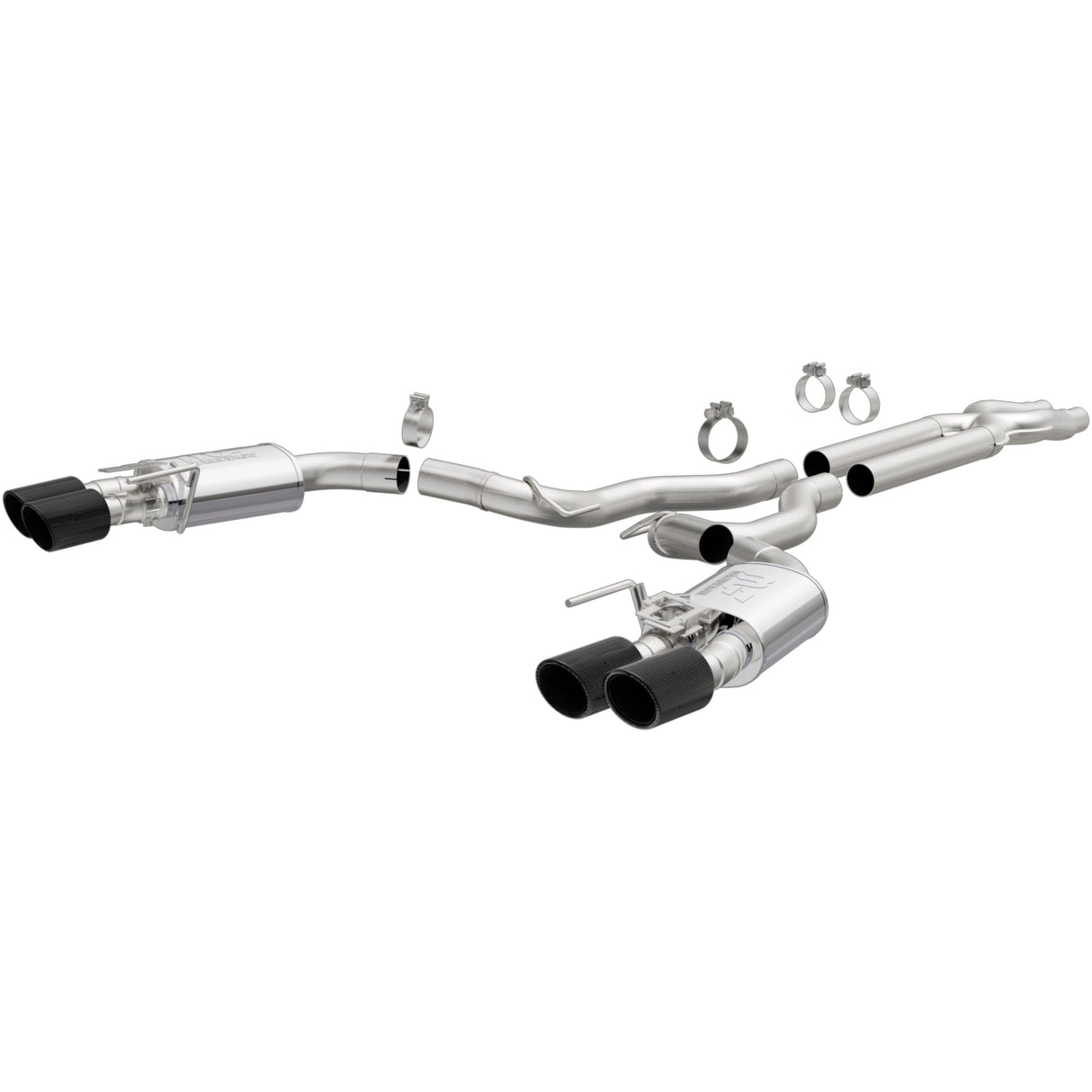Competition Series Carbon Fiber Tips Cat-Back System MagnaFlow Exhaust Products Exhaust System Kit  AXOPROS