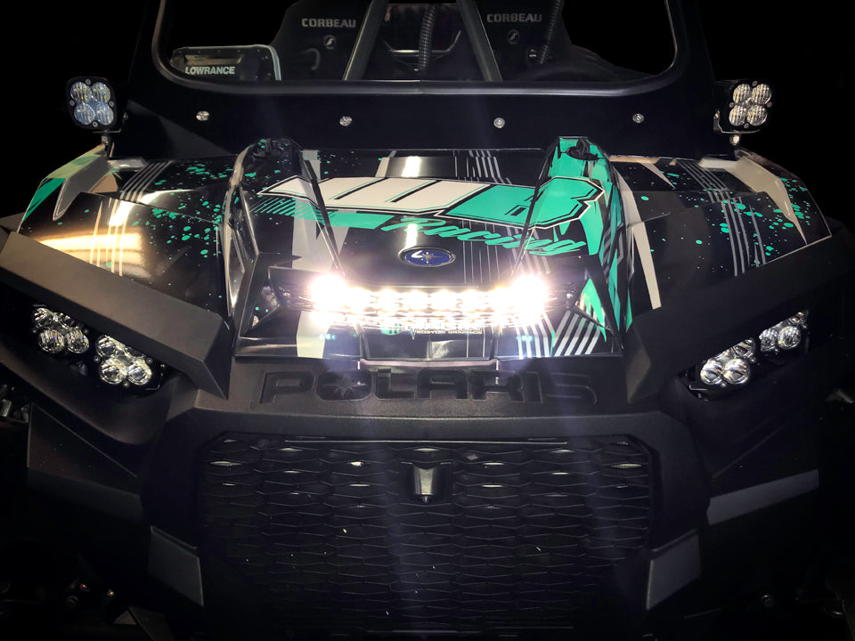 S8 10 Inch Hood Mount Light Bar Kit Baja Designs Light Bar  AXOPROS