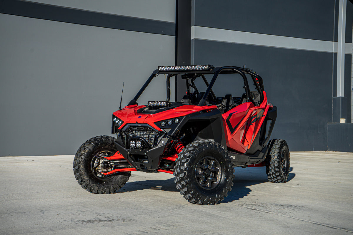 OnX6+ 10 Inch Hood Mount Light Bar Kit Baja Designs Light Bar  AXOPROS