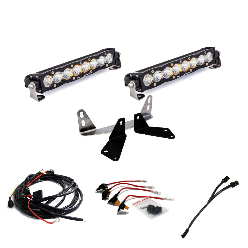 S8 Dual 10 Inch Grille Light Bar Kit Baja Designs Light Bar  AXOPROS