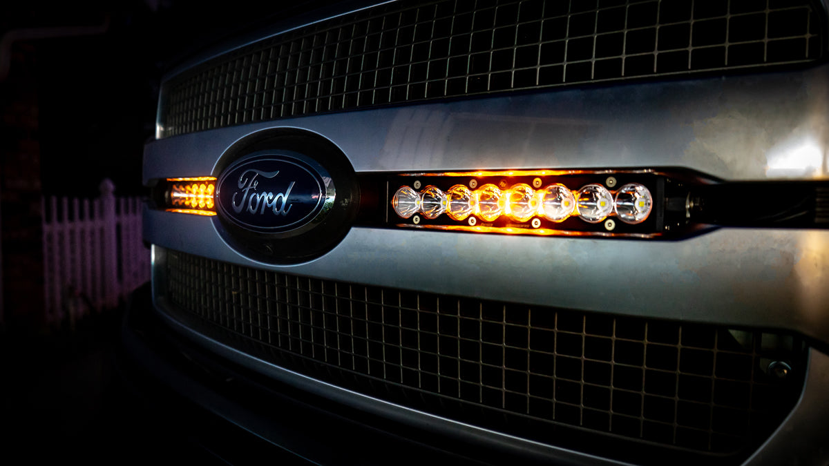 S8 Dual 10 Inch Grille Light Bar Kit Baja Designs Light Bar  AXOPROS
