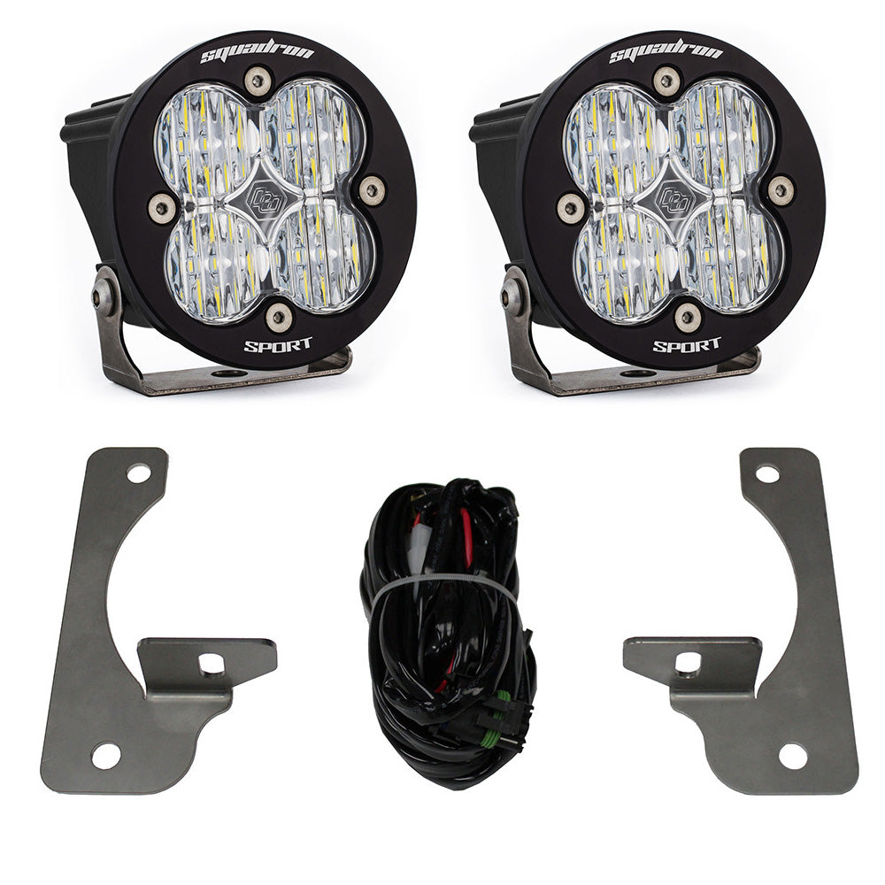 Jeep JK Squadron-R Sport Fog Pocket Light Kit Baja Designs Fog Light Kit  AXOPROS